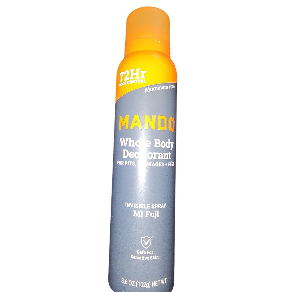 Mando Whole Body Deodorant Invisible Spray Mt Fuji 72Hr Odor Control 3.6oz NEW